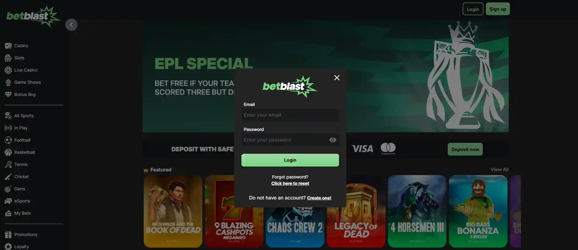 betblast login
